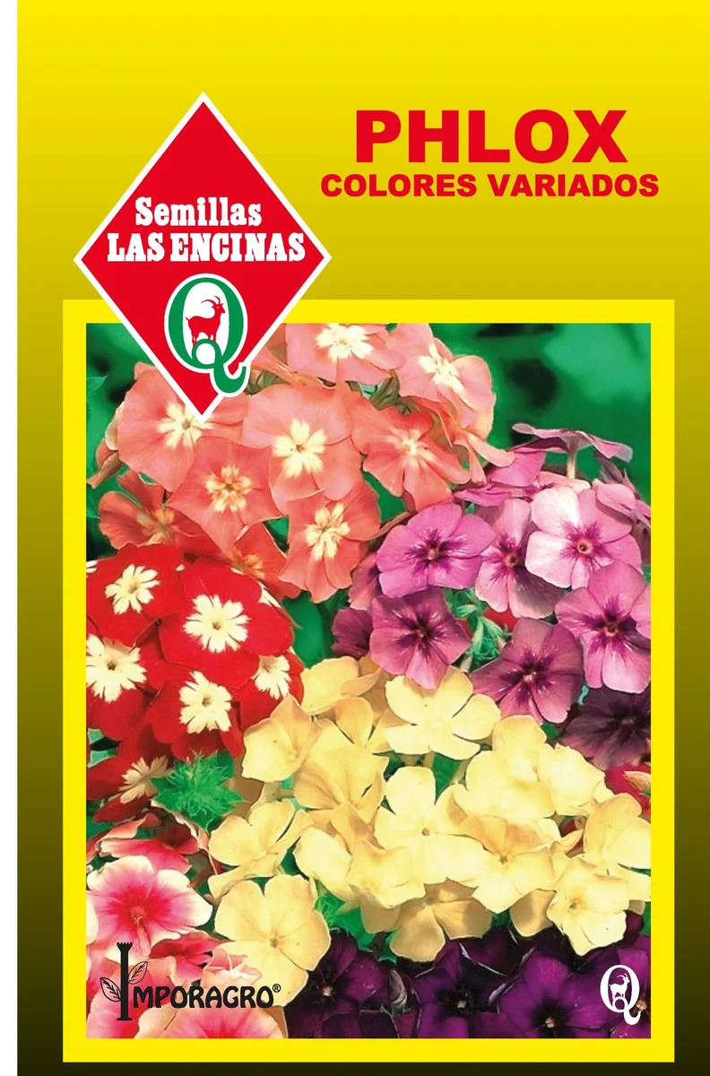 Semillas de Phlox Colores Variados - Sobre para Huerto - Calidad Tradicional para Huerto en Chile