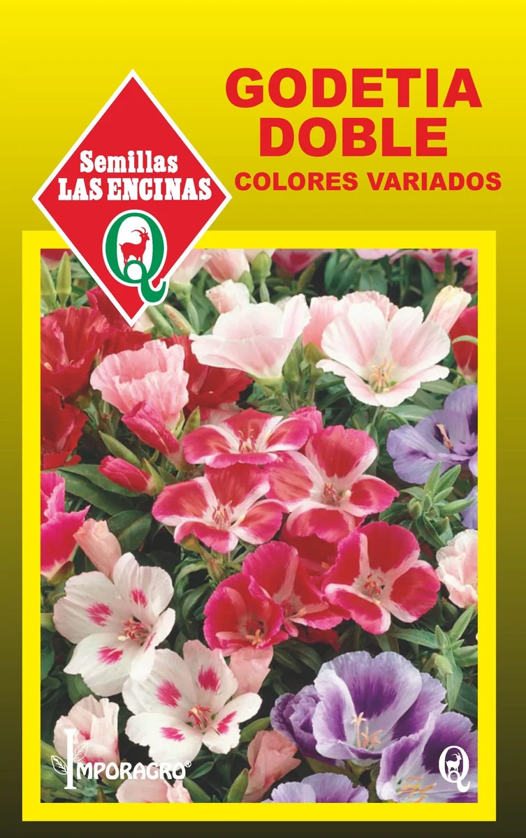 Semillas de Godetia Doble Colores Variados - Sobre para Huerto - Calidad Tradicional para Huerto en Chile