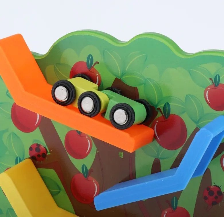 Pista Árbol de Autos en Madera Didáctica - Juguete Montessori - Imagen 7