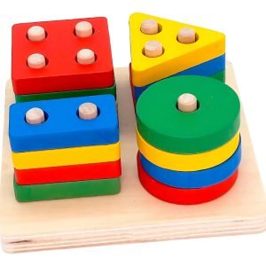 Juguete De Encaje Con Dificultad Didáctico Montessori - Juguete Didáctico de Madera en Chile