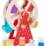 Rueda De La Fortuna Juguete De Madera Montessori Para Niños