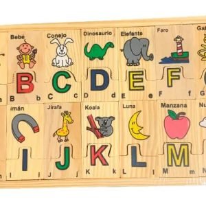 Asociación Letras Con Palabras Abecedario Madera Montessori