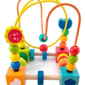 Juguete Didáctico Laberinto De Madera Montessori Multicolor