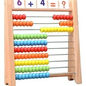 Abaco Vertical De Madera De 10 Filas Montessori Madera