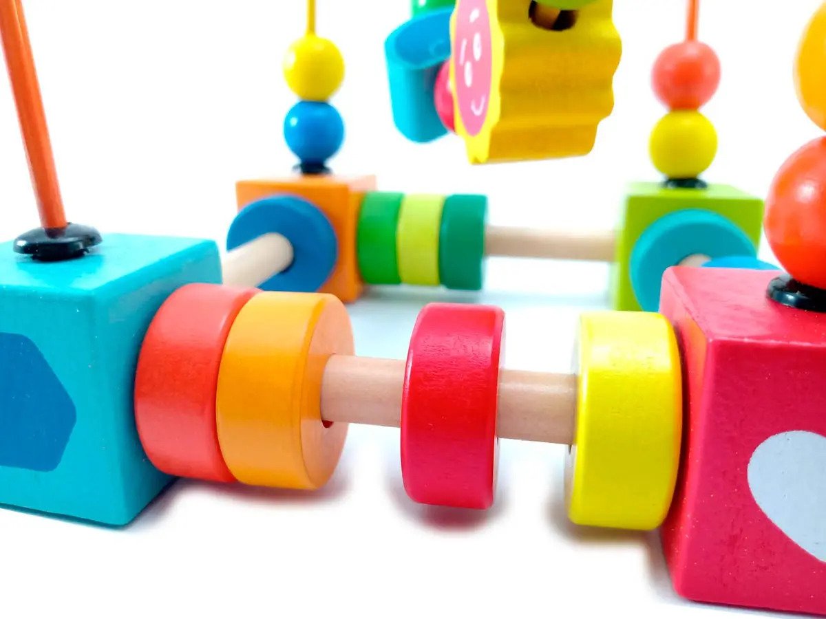 Juguete Didáctico Laberinto De Madera Montessori Multicolor - Imagen 3