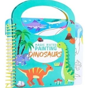 Libro Para Pintar Al Agua Niños Montessori Dinosaurios