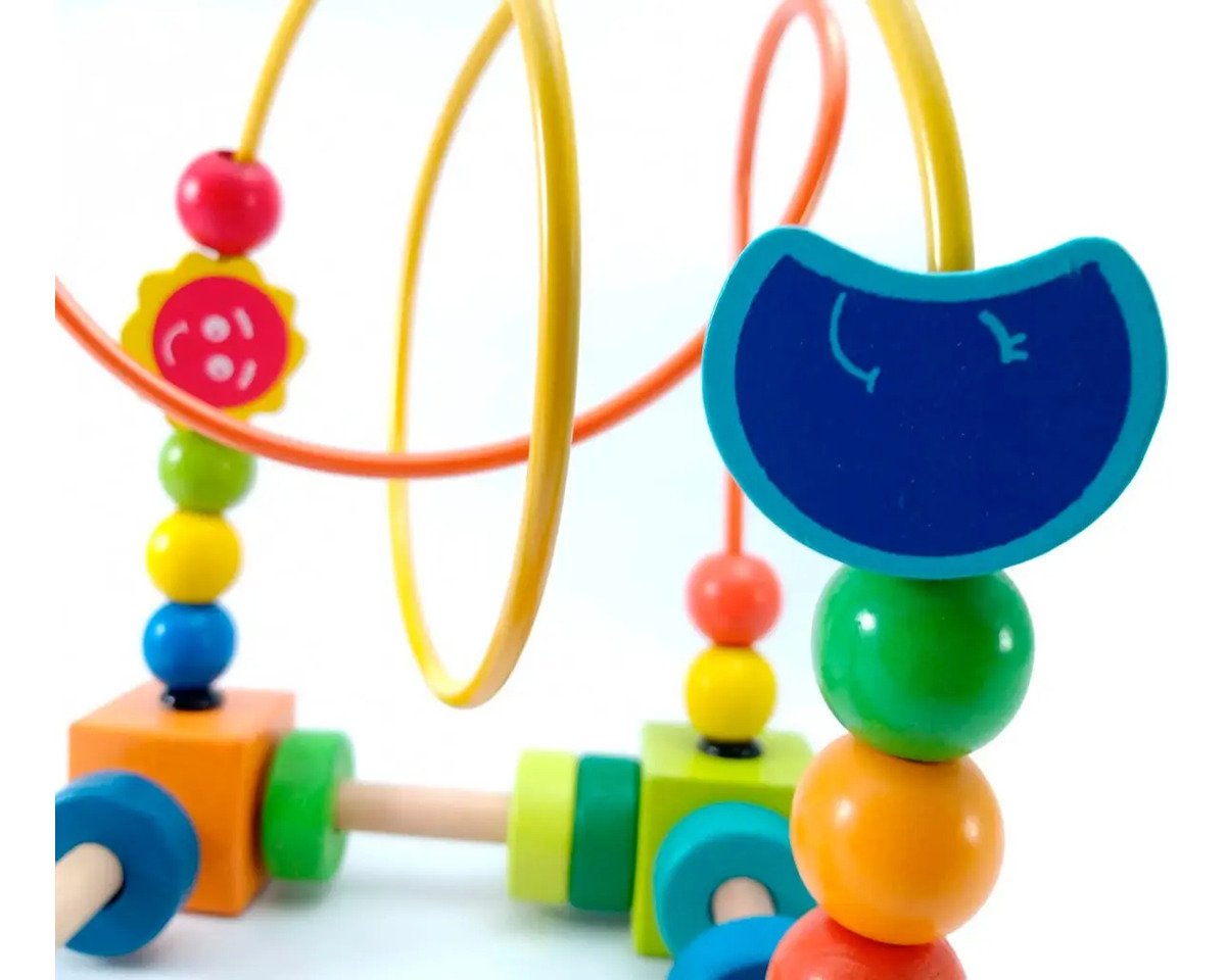Juguete Didáctico Laberinto De Madera Montessori Multicolor - Imagen 4
