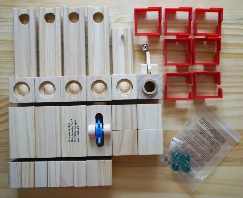 Circuito De Bolitas De Madera Juguete Didáctico Montessori 33 - Imagen 6