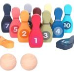 Juguete Palitroque De Madera Didactico Bowling Montessori