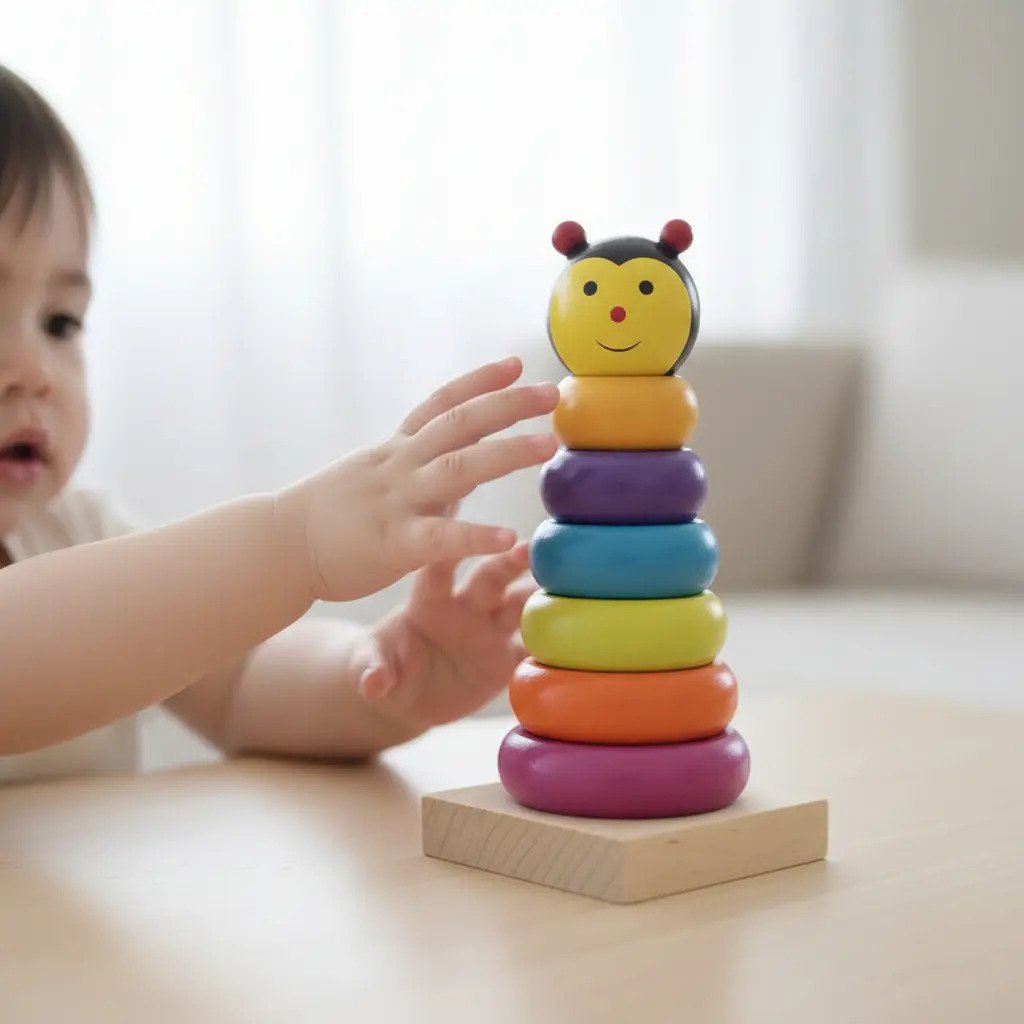 Juego De Aros Apilables De Madera Montessori - Juguete Didáctico de Madera en Chile - Vista 7