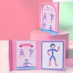 Stick Man Juego De Expresiones Del Cuerpo Humano Montessori Rostro Niña