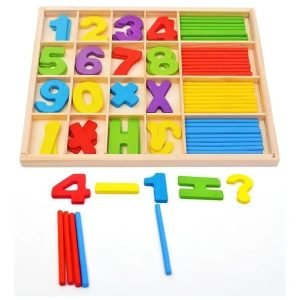 Set Numeros Y Operaciones Matematicas Madera Montessori A