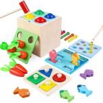 Caja De Permanencia De Objetos Montessori Habilidad Motora Multicolor