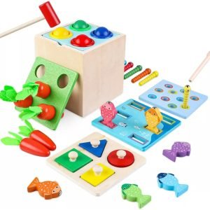 Caja De Permanencia De Objetos Montessori Habilidad Motora Multicolor