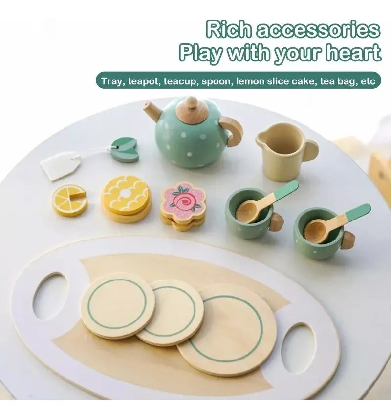 Juego Tazas De Té Madera Niños Juguete Didáctico Montessori - Juguete Didáctico de Madera en Chile - Vista 3