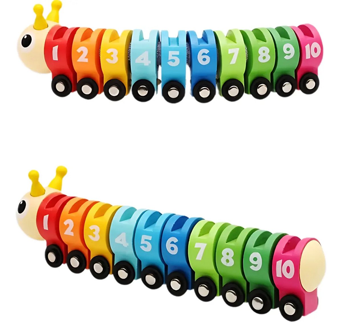 Tren Cuncuna Señales Del Transito De Madera Montessori - Juguete Didáctico de Madera en Chile - Vista 4