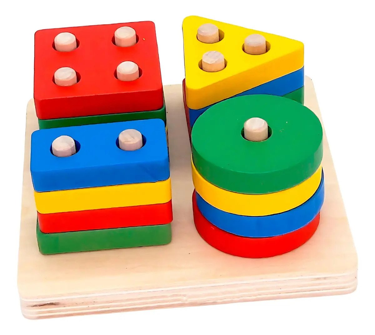 Juguete De Encaje Con Dificultad Didáctico Montessori - Juguete Didáctico de Madera en Chile