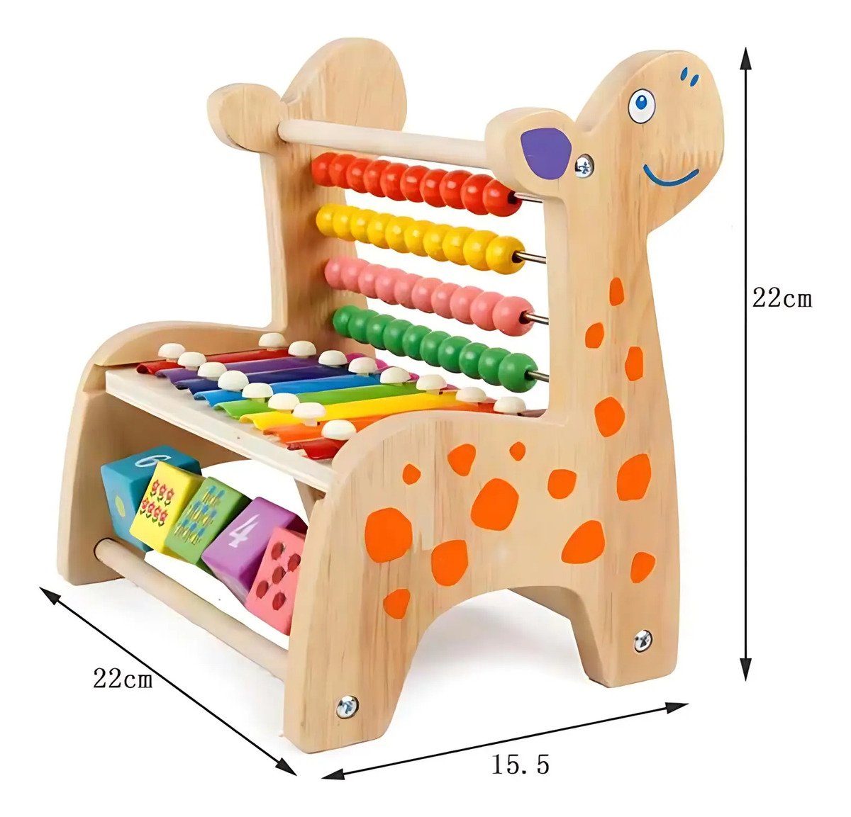 Juguete De Madera Jirafa 3 En 1 Didáctico Montessori - Juguete Didáctico de Madera en Chile - Vista 2