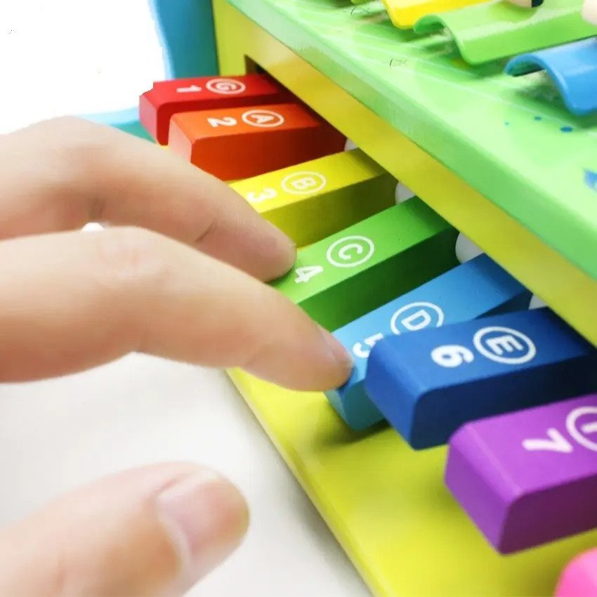 Xilofono De Madera Para Niños Instrumento Musical Montessori - Juguete Didáctico de Madera en Chile - Vista 3
