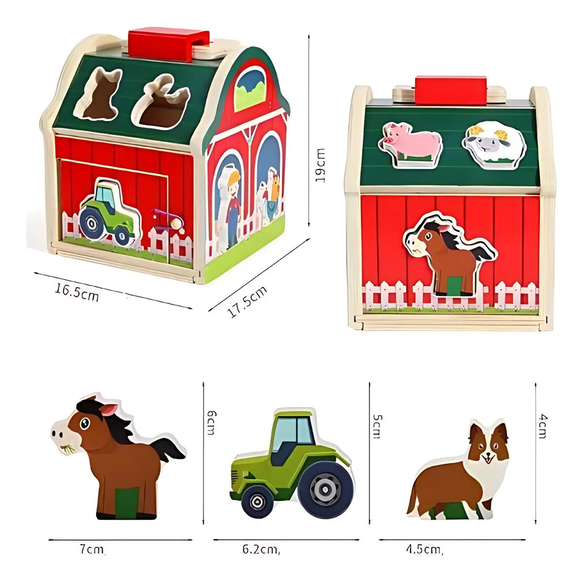 Juguete Encaje Granja Animales Madera Didactico Montessori - Juguete Didáctico de Madera en Chile - Vista 5