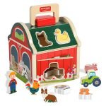 Juguete Encaje Granja Animales Madera Didactico Montessori