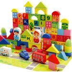 Juguete De Encaje Bloques De Madera Ciudad Montessori