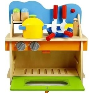 Cocina de Juguete Infantil Didáctica en Madera Natural Montessori