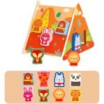 Casita Tipi De Encaje Figuras De Madera Montessori Animales