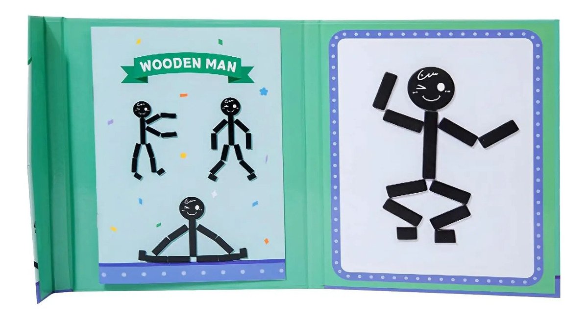 Stick Man Juego De Expresiones Del Cuerpo Humano Montessori - Imagen 2