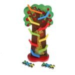 Pista Árbol de Autos en Madera Didáctica - Juguete Montessori