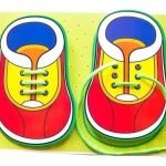 Zapatos Didácticos en Madera para Aprender a Amarrar - Montessori