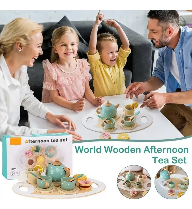 Juego Tazas De Té Madera Niños Juguete Didáctico Montessori - Juguete Didáctico de Madera en Chile - Vista 8