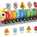 Tren Cuncuna Señales Del Transito De Madera Montessori