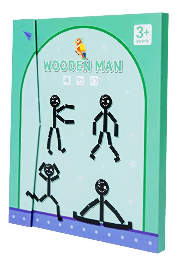 Stick Man Juego De Expresiones Del Cuerpo Humano Montessori - Imagen 4