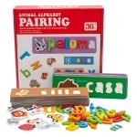 Juego Encaje Arma Palabras - Letras De Madera Montessori Multicolor