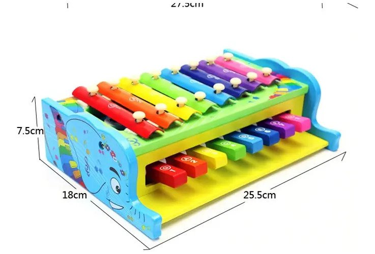 Xilofono De Madera Para Niños Instrumento Musical Montessori - Juguete Didáctico de Madera en Chile - Vista 2