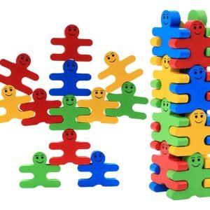 Juego De Equilibrio Montessori Villanos Apilables Multicolor