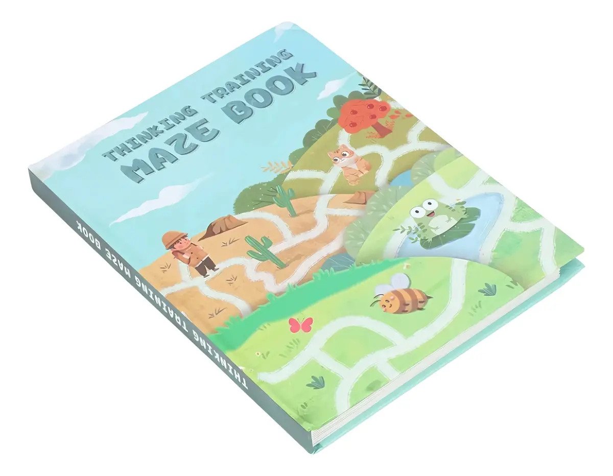 Laberintos Para Niños Formato Libro Infinito Montessori Multicolor - Juguete Didáctico de Madera en Chile - Vista 2