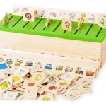 Caja De Clasificacion De Madera Montessori Multicolor