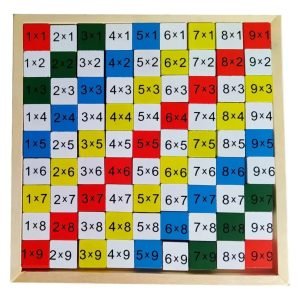 Tabla De Multiplicar Montessori Juguete Didactico Madera