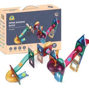 Juego De Azulejos De Construccion Magneticos Montessori 48