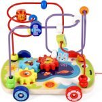 Juguete Madera Motricidad Arrastre Con Laberinto Montessori