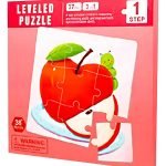 Juego De Rompecabeza Magnetico Libro Plegable Montessori Fruta