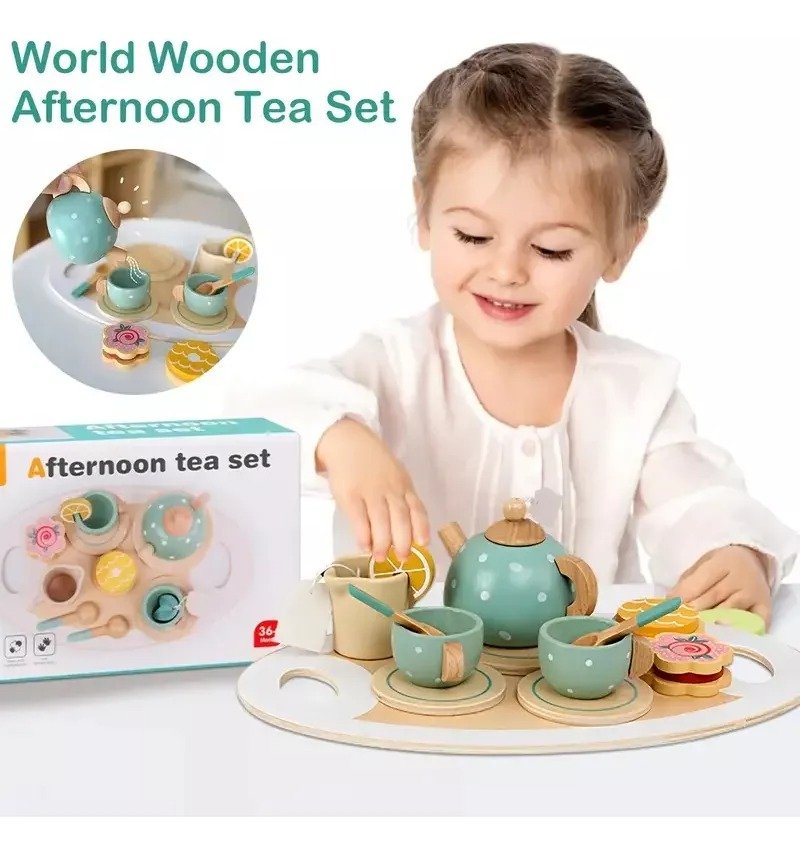 Juego Tazas De Té Madera Niños Juguete Didáctico Montessori - Juguete Didáctico de Madera en Chile - Vista 4