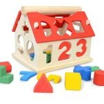 Juguete Encaje Casa Madera Con Números Didáctico Montessori