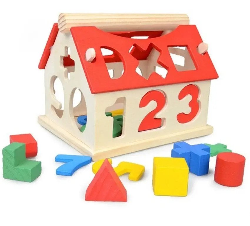 Juguete Encaje Casa Madera Con Números Didáctico Montessori - Juguete Didáctico de Madera en Chile