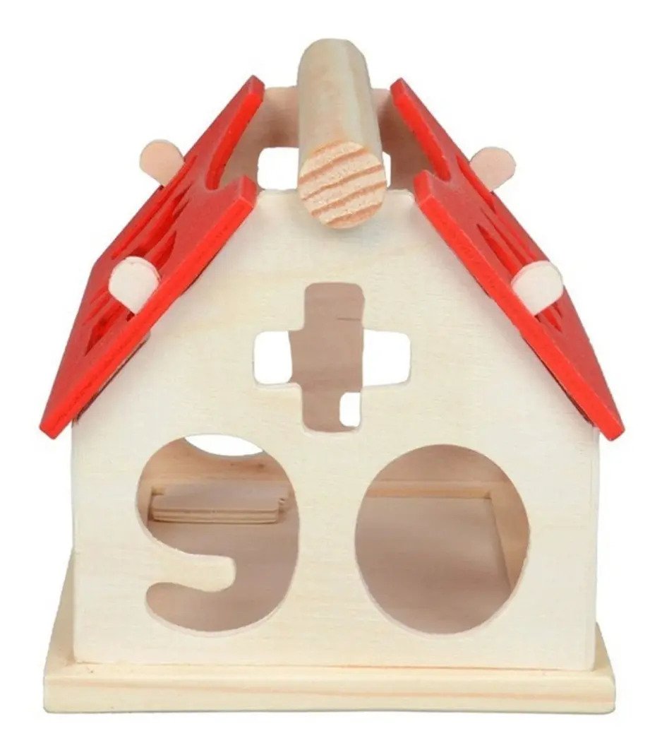 Juguete Encaje Casa Madera Con Números Didáctico Montessori - Juguete Didáctico de Madera en Chile - Vista 5
