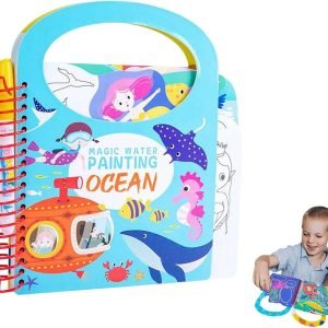 Libro Para Pintar Al Agua Niños Pequeños Montessori Oceáno