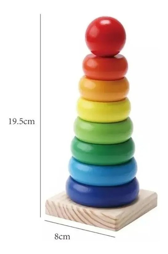 Pack 6 Juguetes Didácticos De Madera Para Niños Montessori - Juguete Didáctico de Madera en Chile - Vista 5