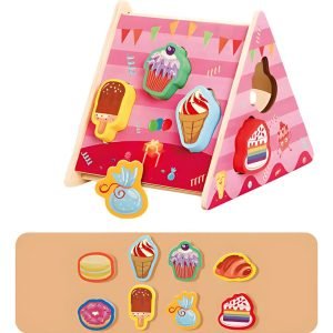 Casita Tipi De Encaje Figuras De Madera Montessori Postres